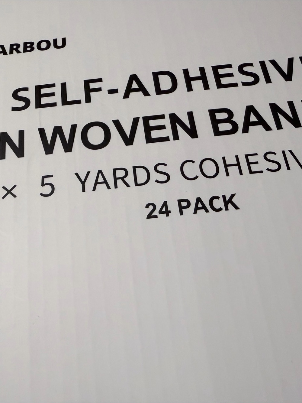 Barbour White  Self-Adhesive Woven Bandage Pack